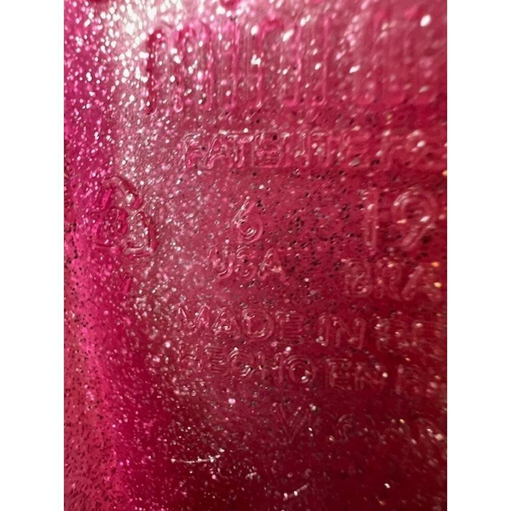 Mini Melissa Possession Shiny Sandals Kids US 6 Glitter Pink Cutout Ankle KHD158 - Picture 7 of 8